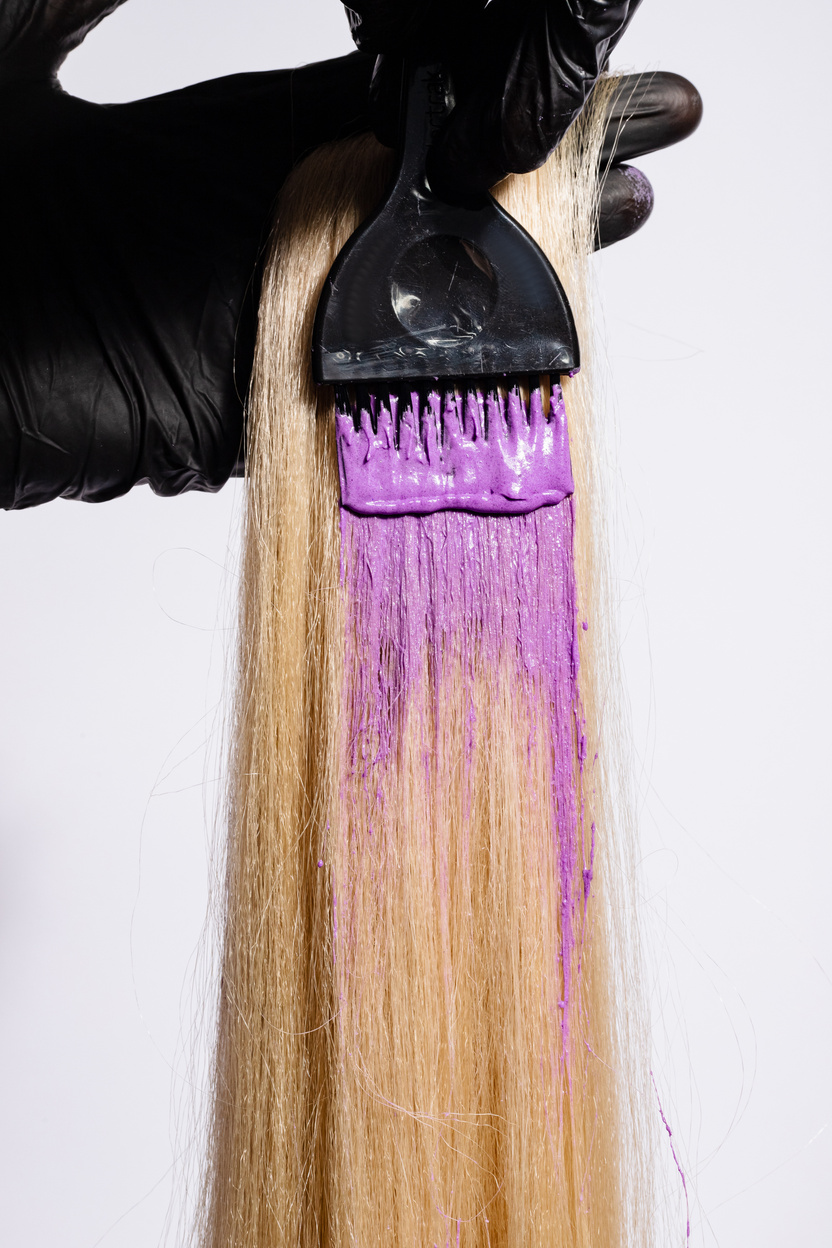 Conceptual Salon Services Hair Getting Colored